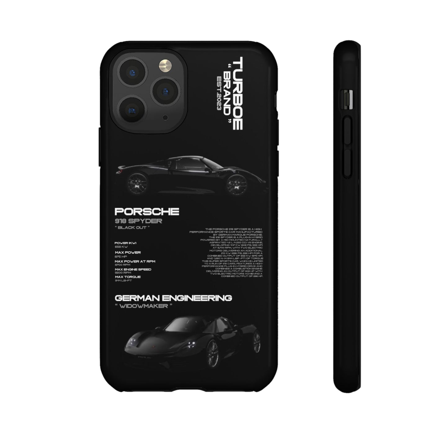 TURBOE PORSCHE SPYDER 918 PHONE CASES