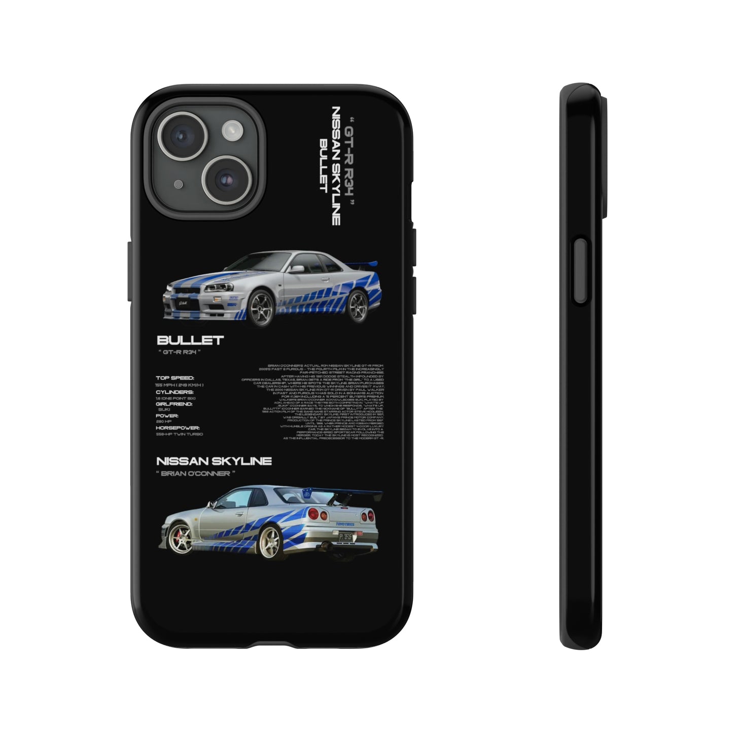 TURBOE BULLIT NISSAN GTR R34 PHONE CASES