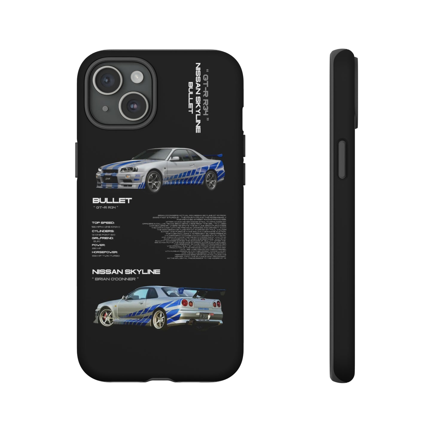 TURBOE BULLIT NISSAN GTR R34 PHONE CASES