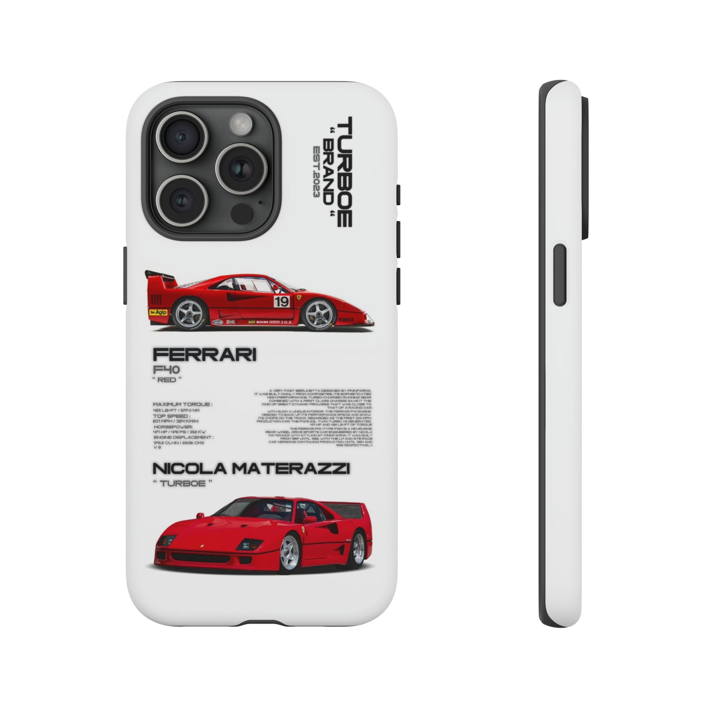 TURBOE FERRARI F40 PHONE CASES