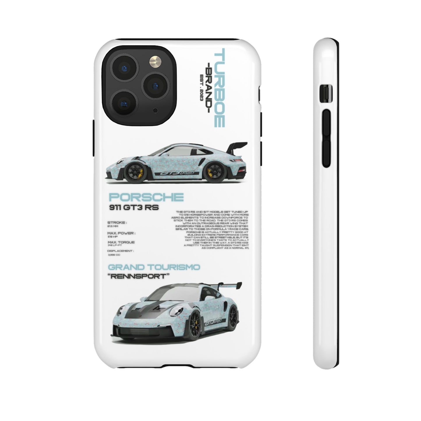 TURBOE PORSCHE GT3 RS PHONE CASES