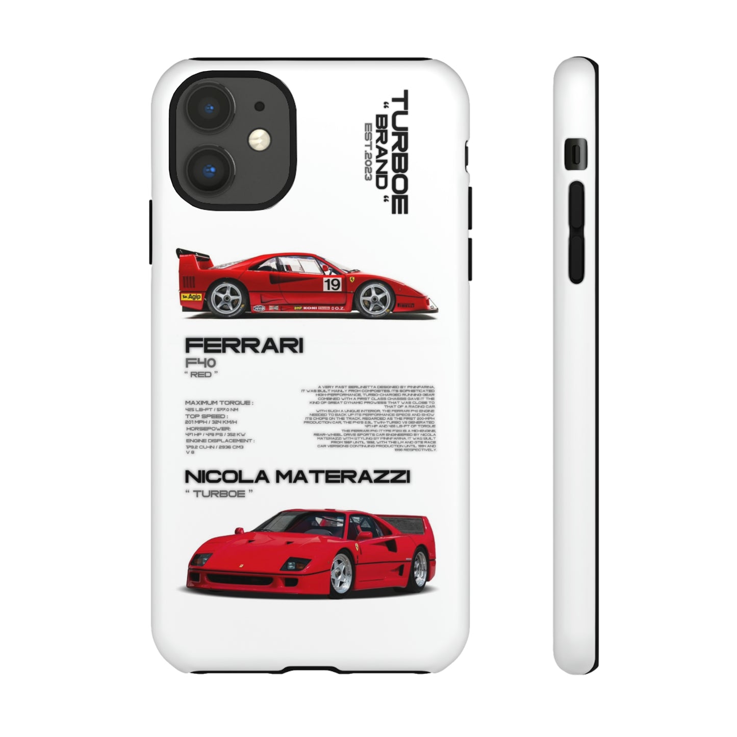 TURBOE FERRARI F40 PHONE CASES