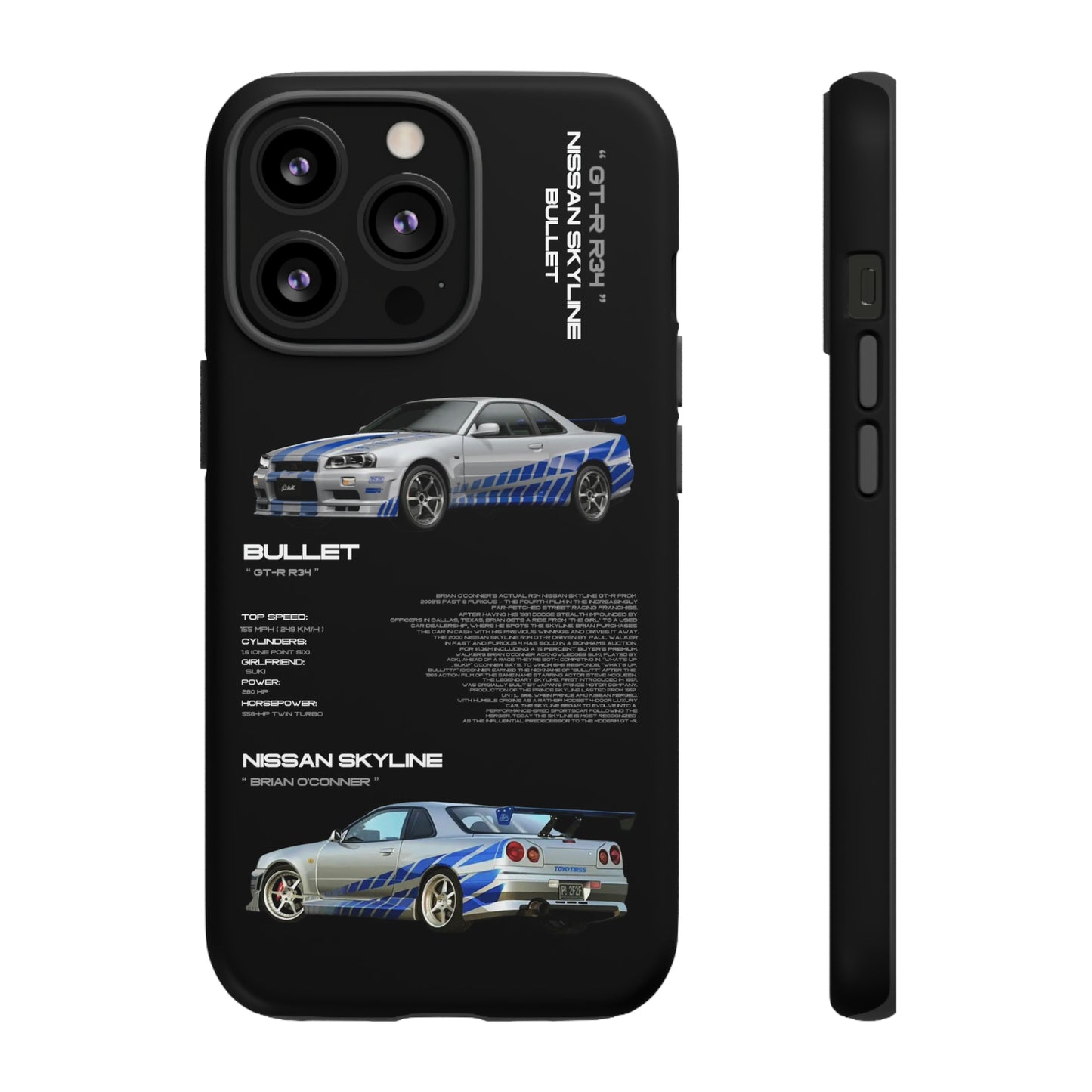 TURBOE BULLIT NISSAN GTR R34 PHONE CASES