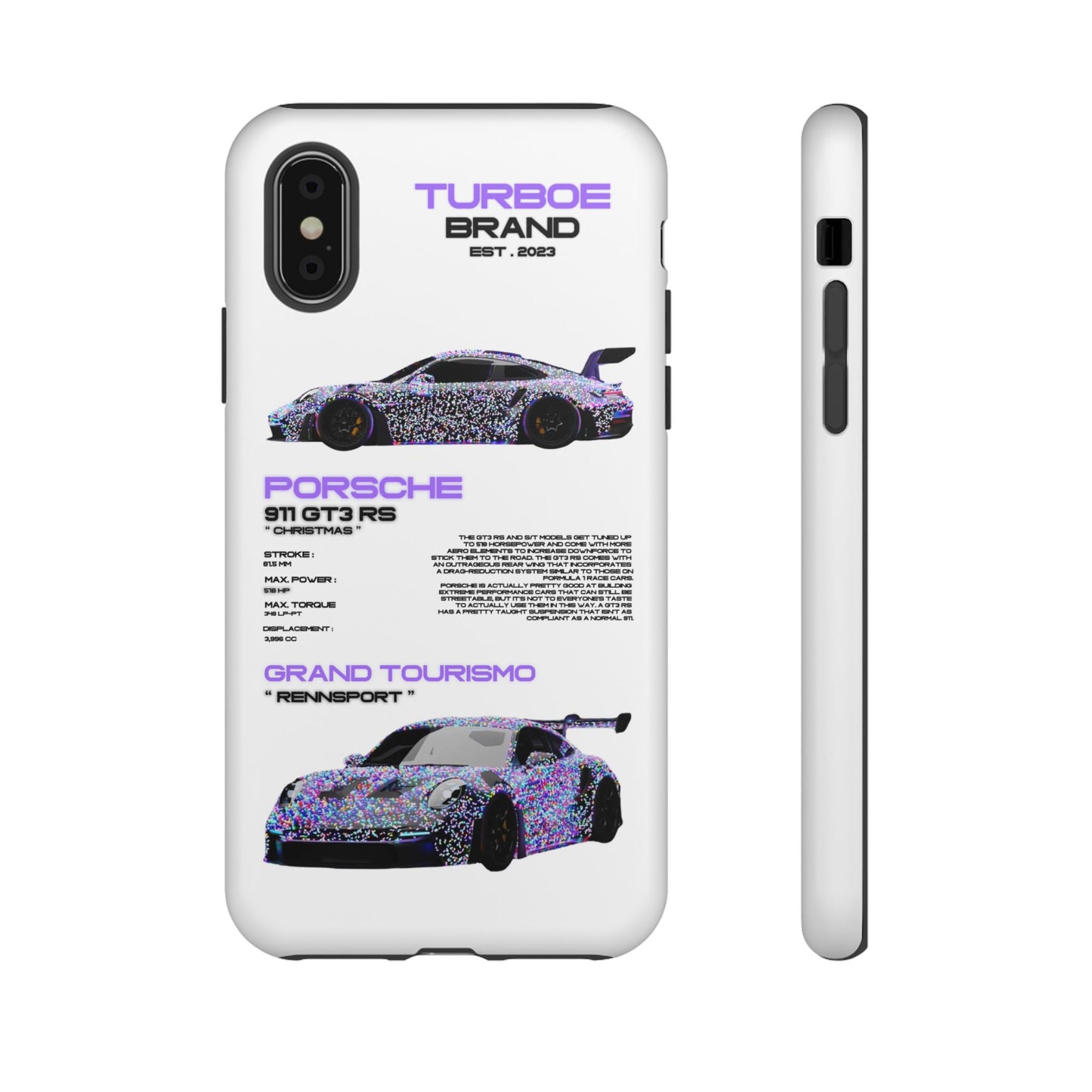 CHRISTMAS PORSCHE GT3 RS PHONE CASES