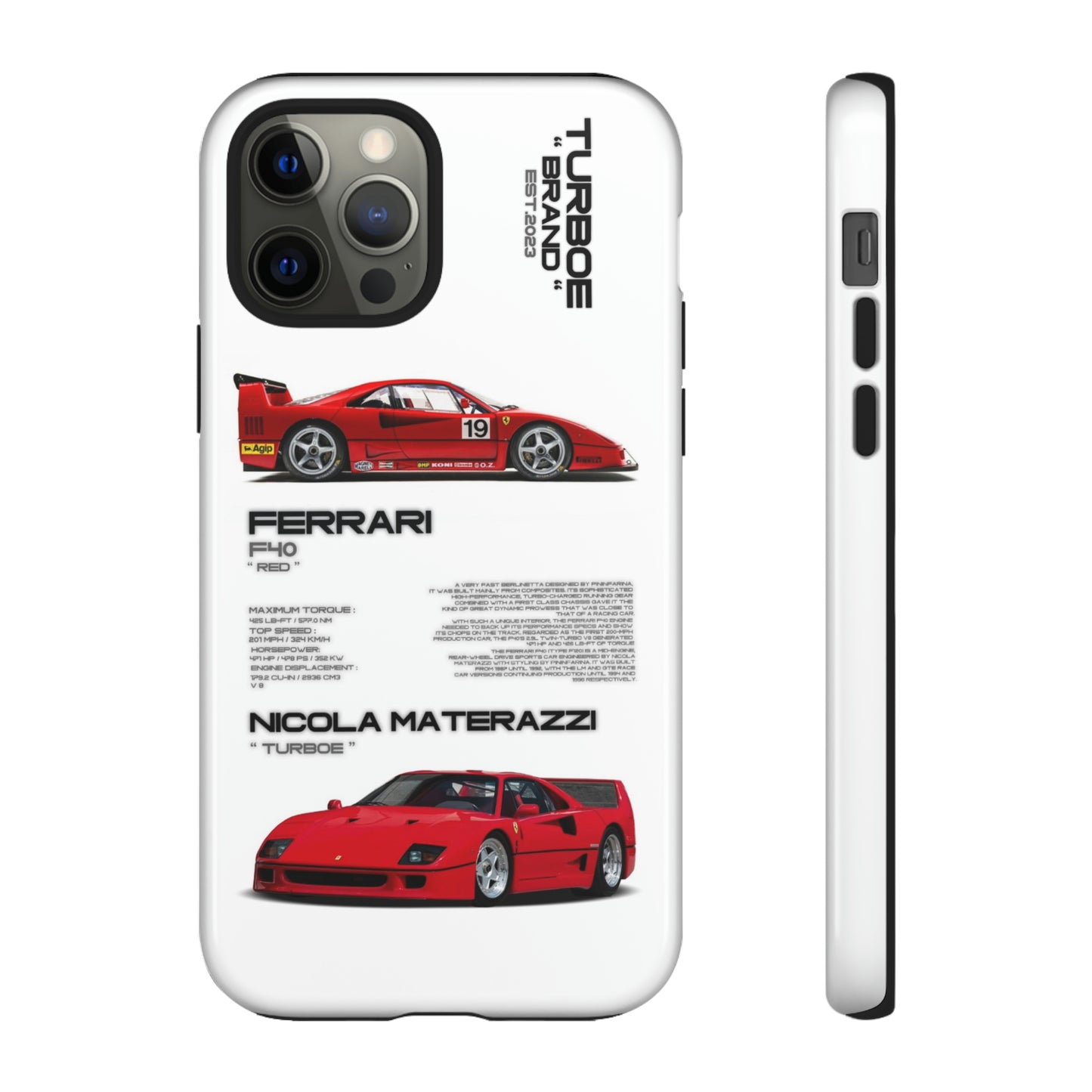 TURBOE FERRARI F40 PHONE CASES