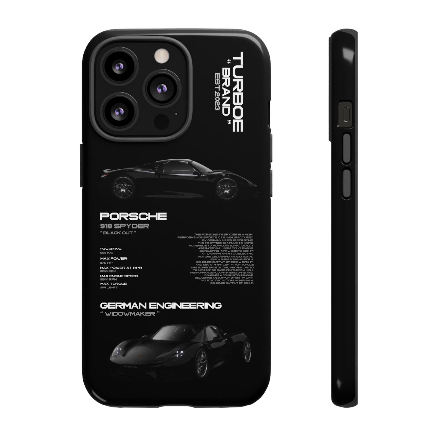 TURBOE PORSCHE SPYDER 918 PHONE CASES