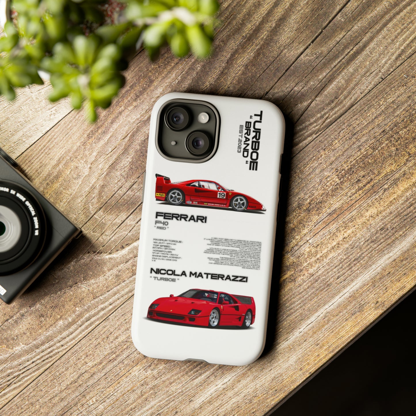 TURBOE FERRARI F40 PHONE CASES
