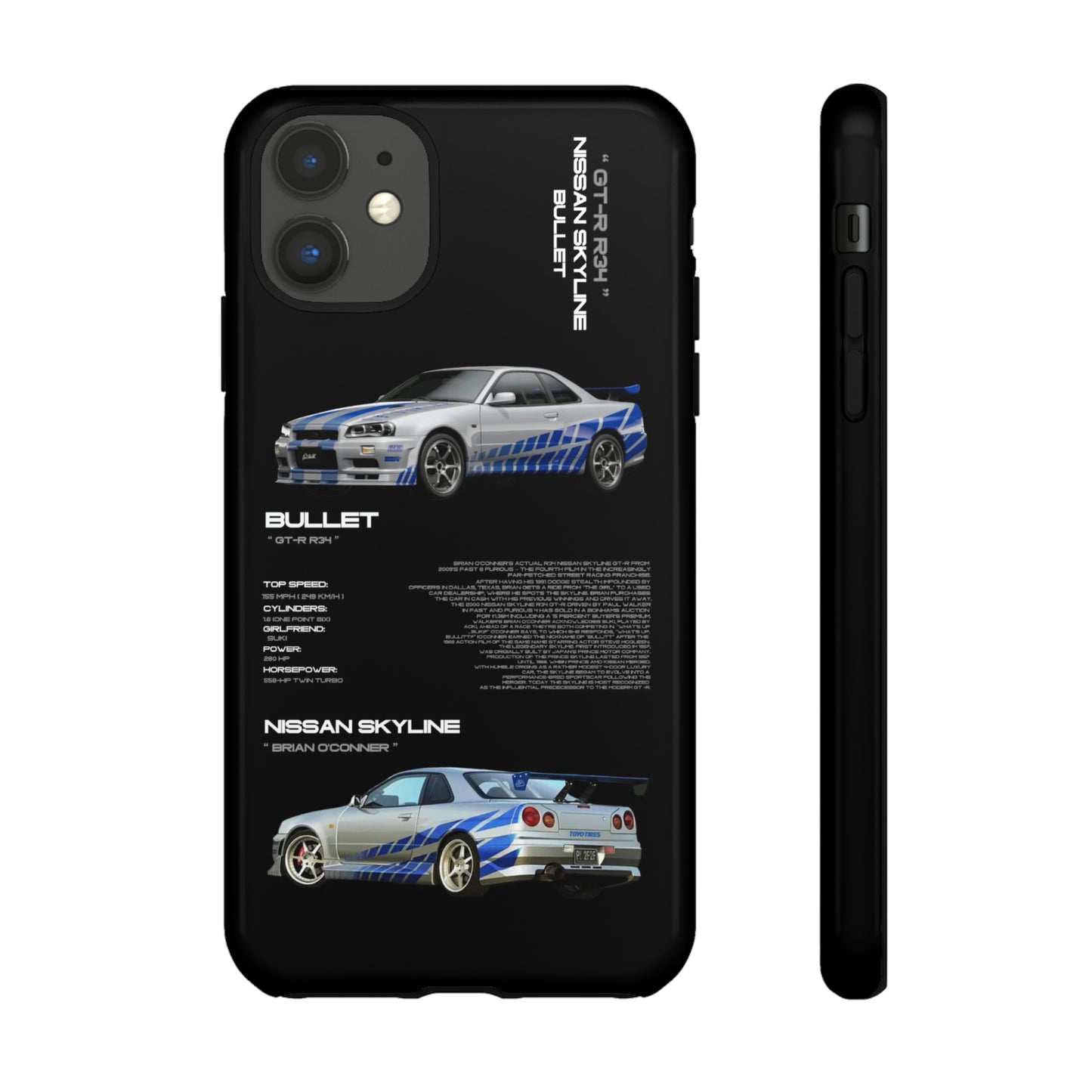 TURBOE BULLIT NISSAN GTR R34 PHONE CASES
