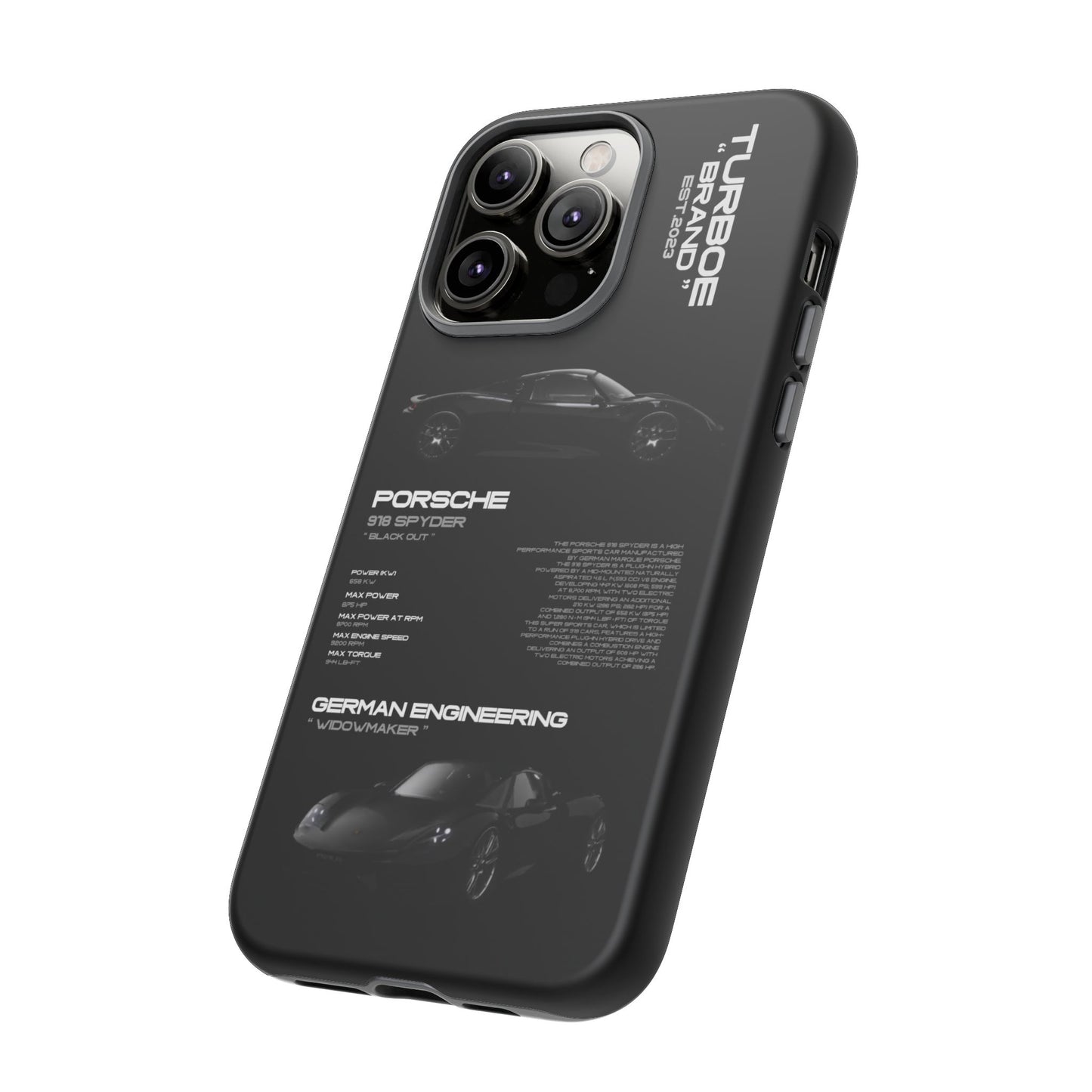 TURBOE PORSCHE SPYDER 918 PHONE CASES