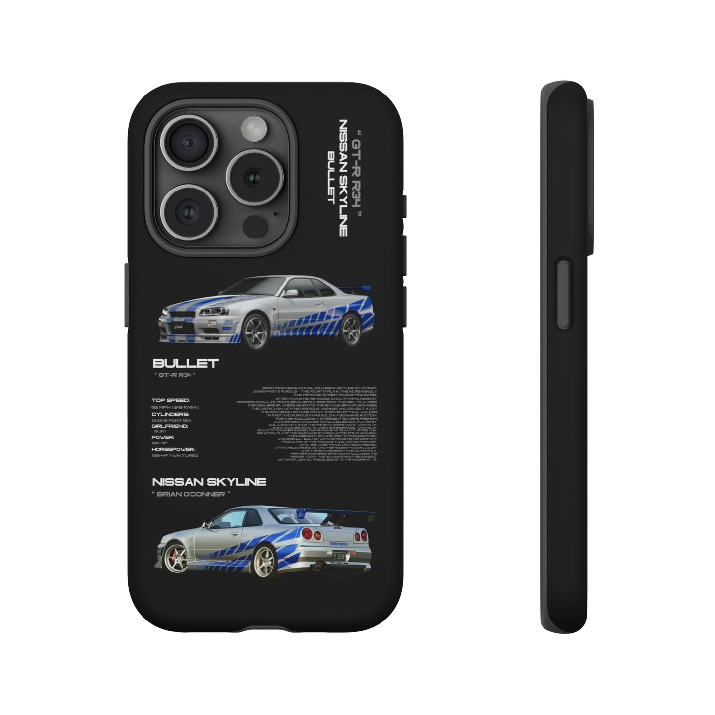 TURBOE BULLIT NISSAN GTR R34 PHONE CASES