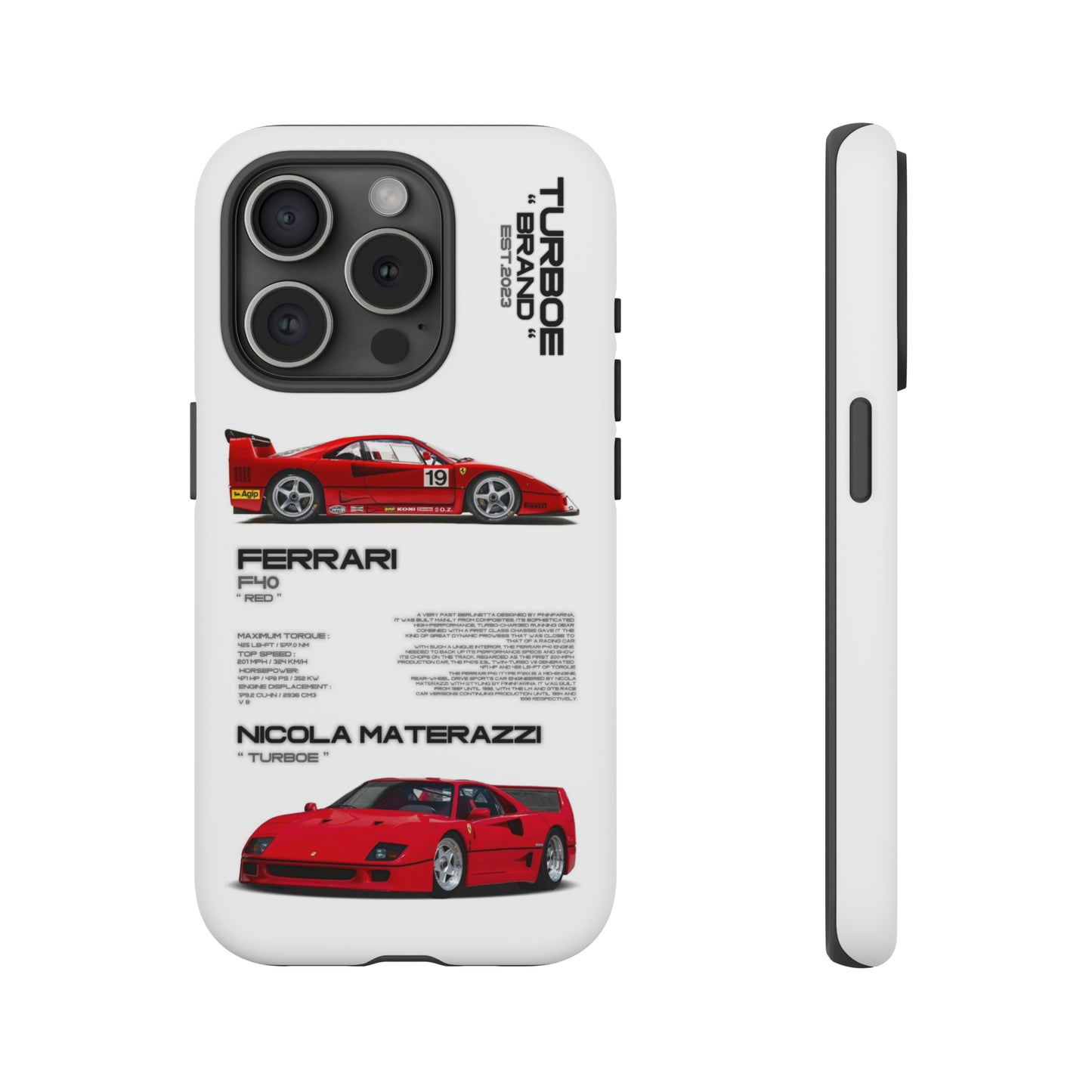 TURBOE FERRARI F40 PHONE CASES