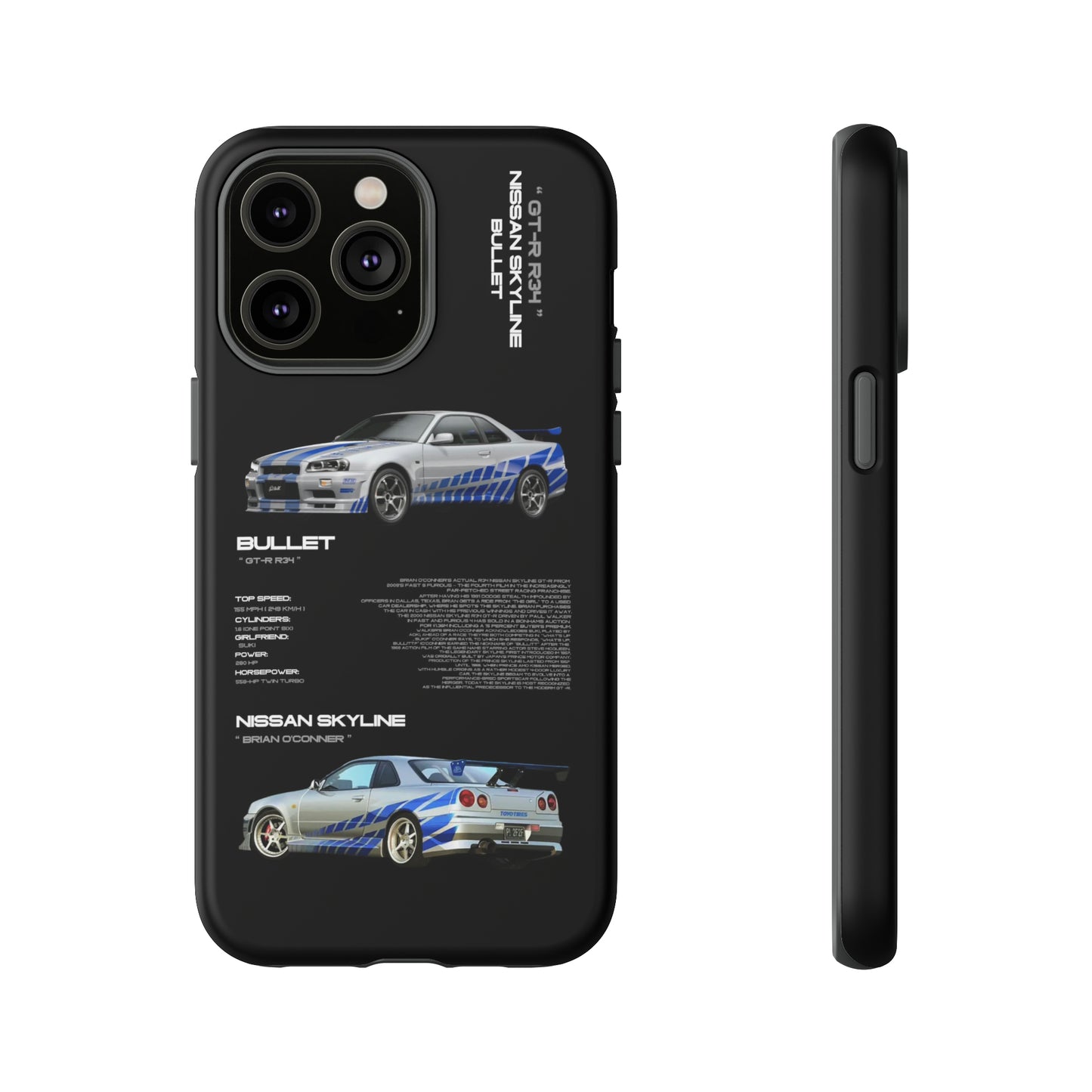 TURBOE BULLIT NISSAN GTR R34 PHONE CASES