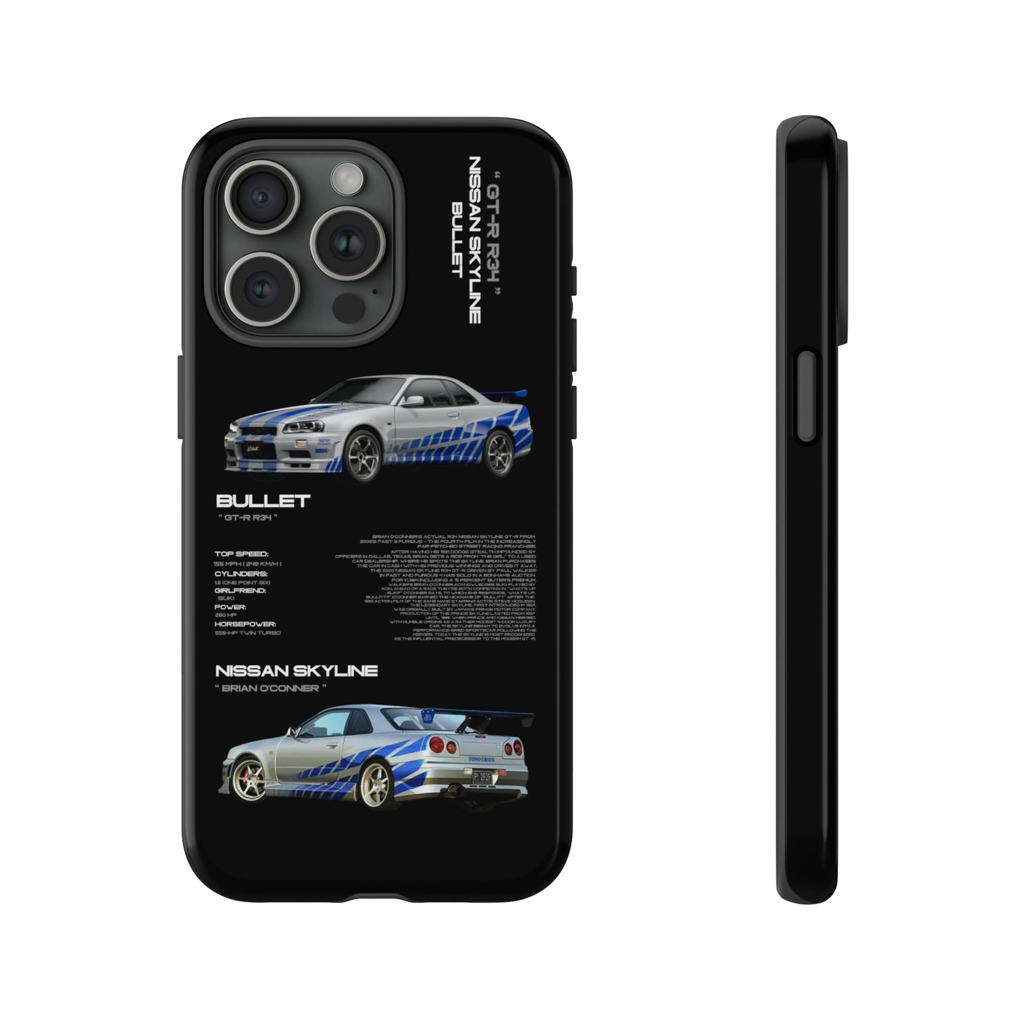 TURBOE BULLIT NISSAN GTR R34 PHONE CASES