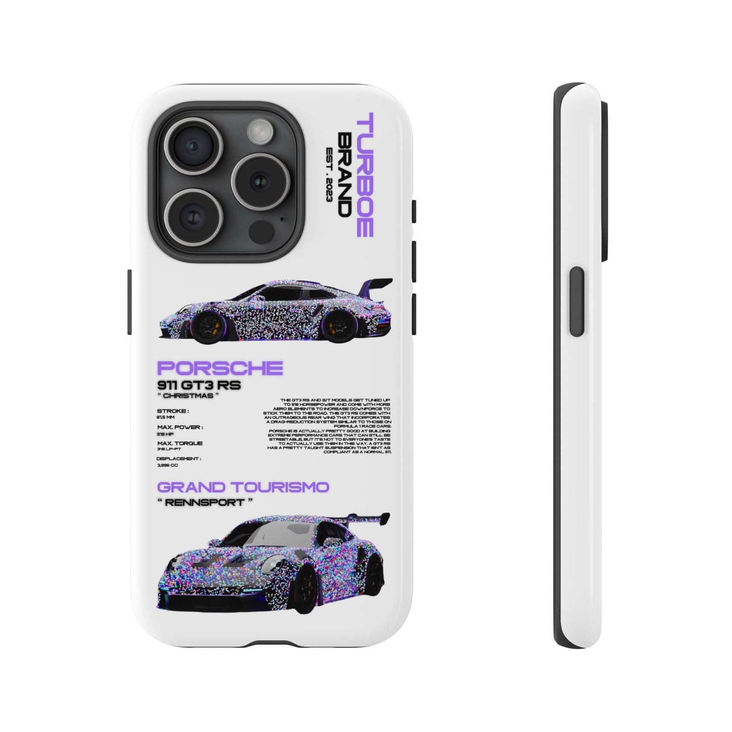 CHRISTMAS PORSCHE GT3 RS PHONE CASES