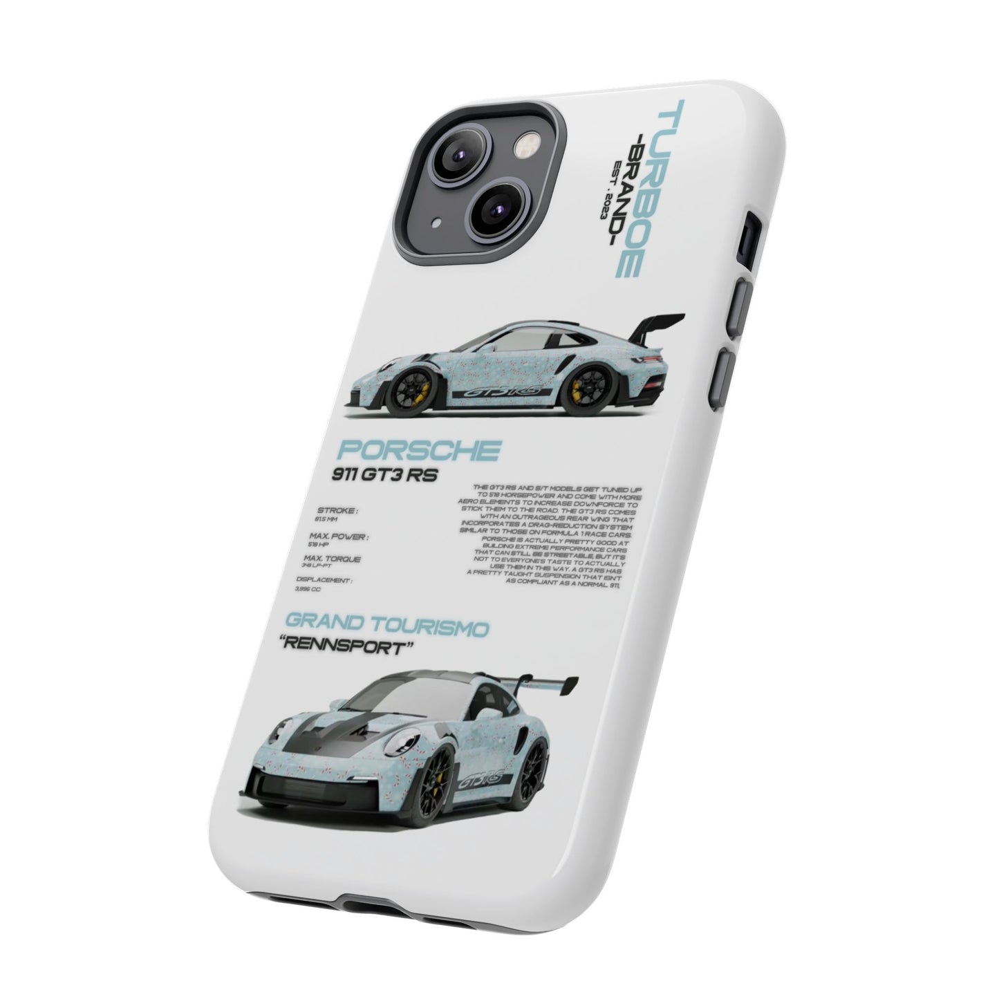 TURBOE PORSCHE GT3 RS PHONE CASES