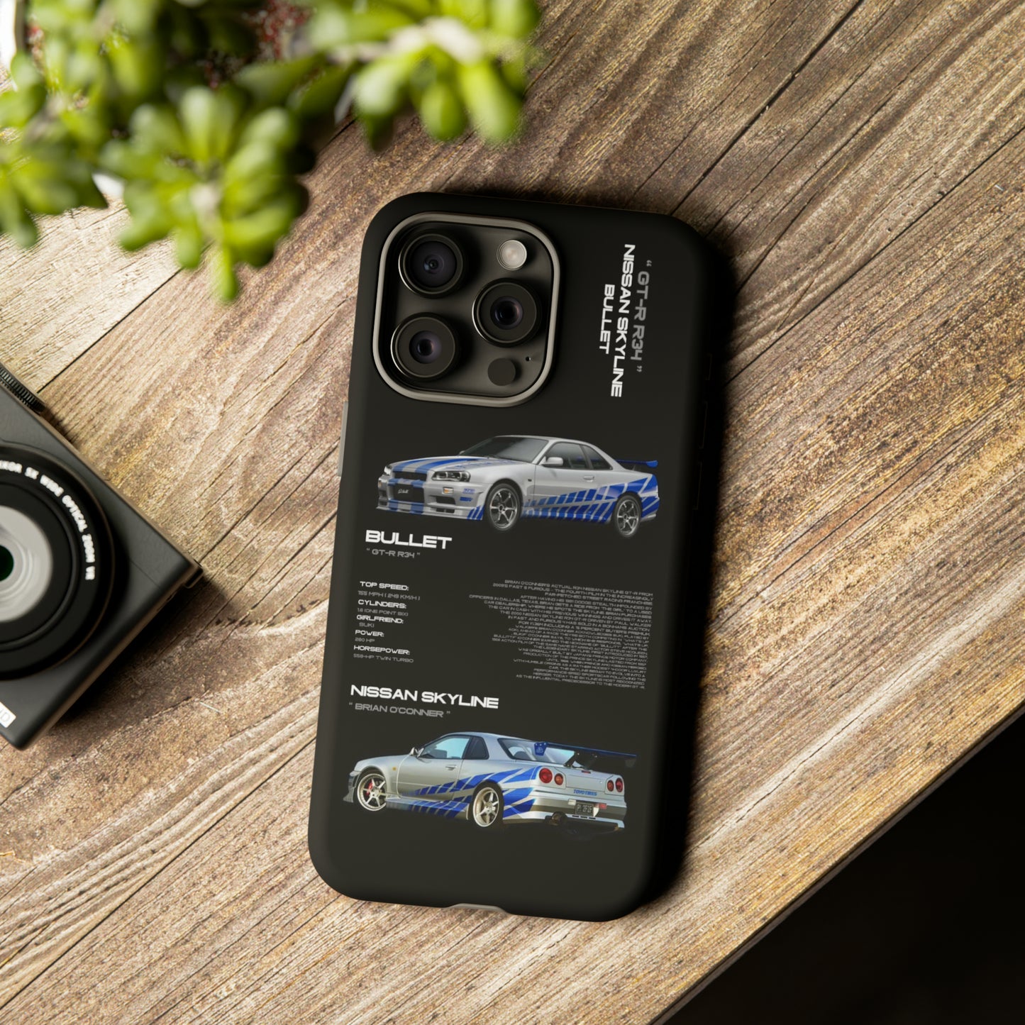 TURBOE BULLIT NISSAN GTR R34 PHONE CASES