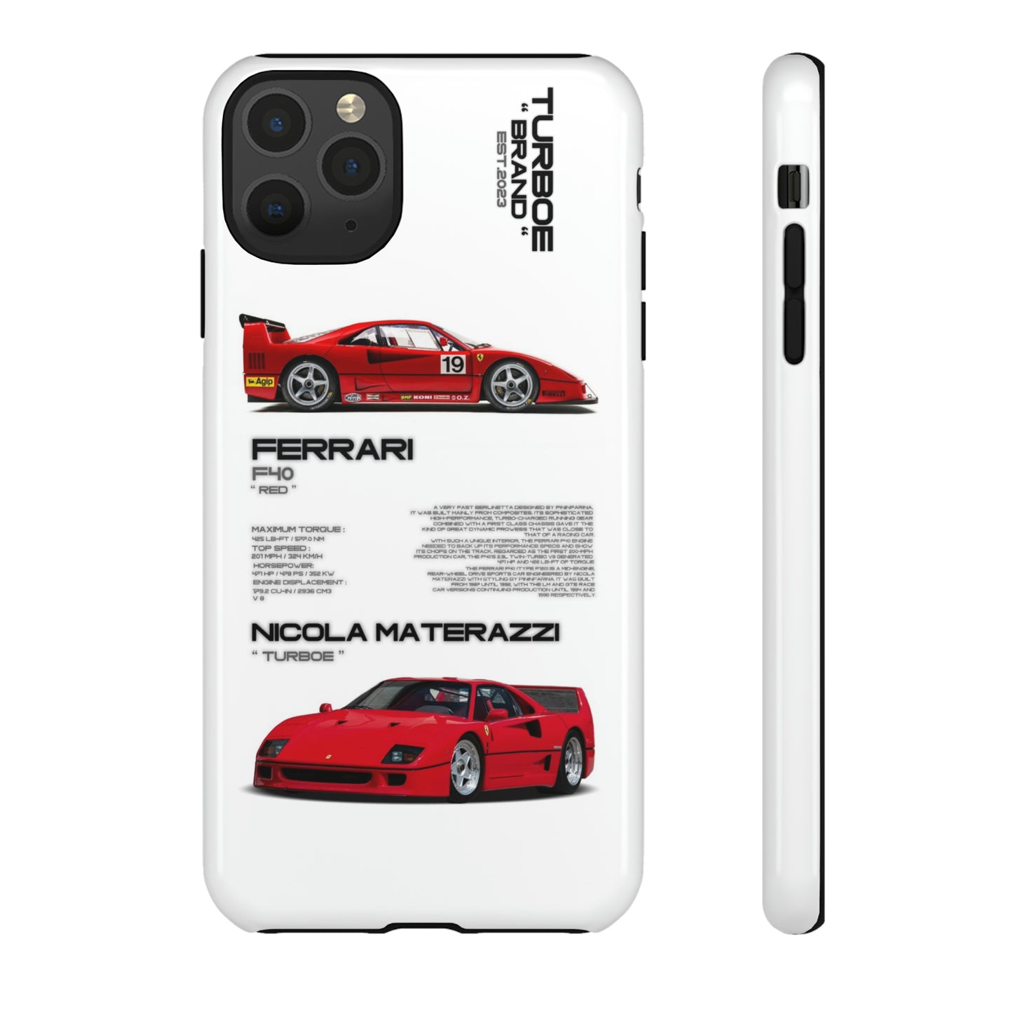 TURBOE FERRARI F40 PHONE CASES