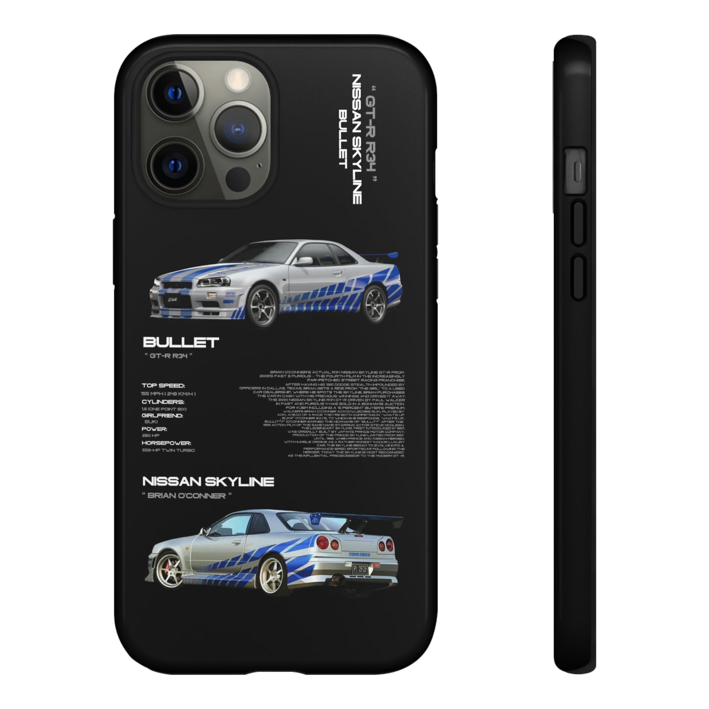 TURBOE BULLIT NISSAN GTR R34 PHONE CASES