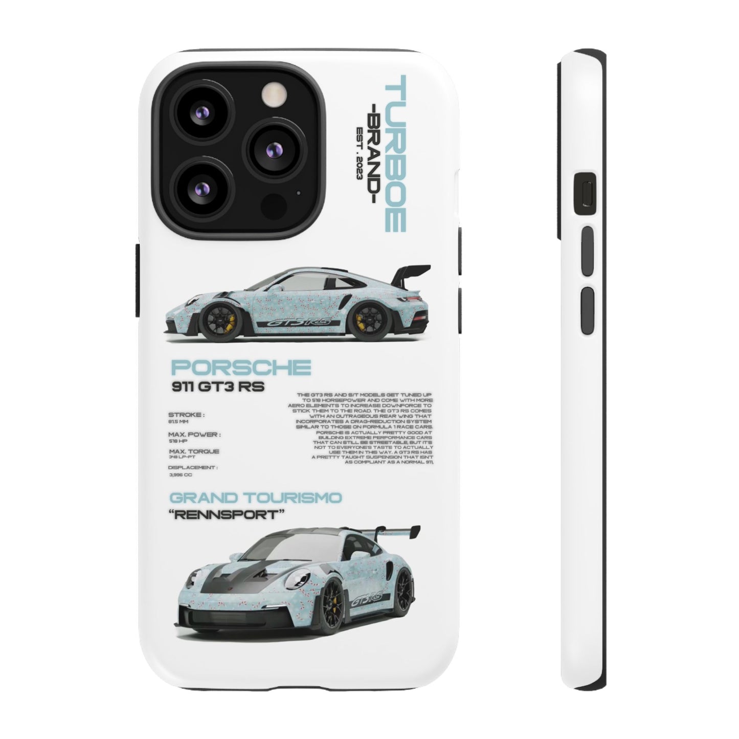 TURBOE PORSCHE GT3 RS PHONE CASES