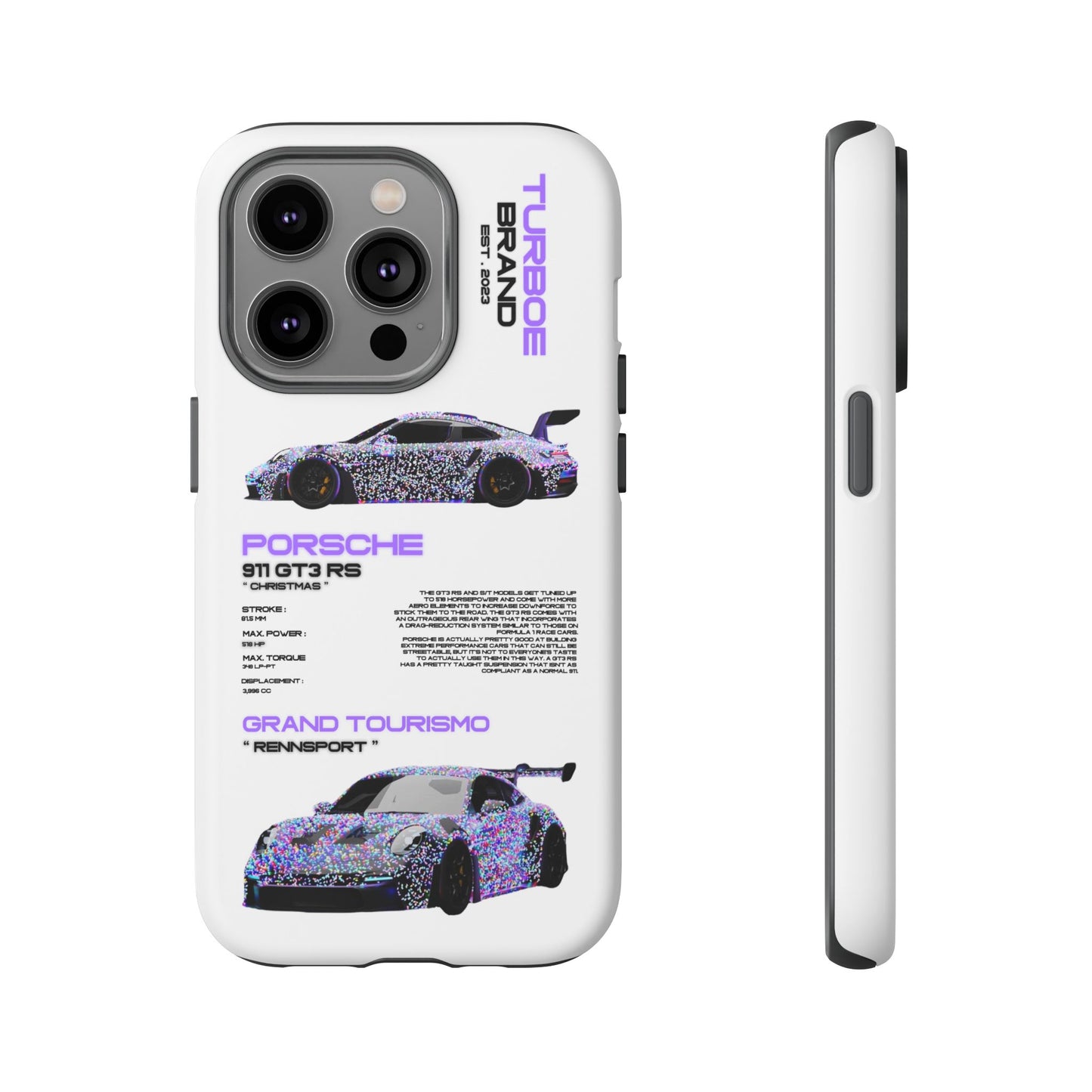 CHRISTMAS PORSCHE GT3 RS PHONE CASES